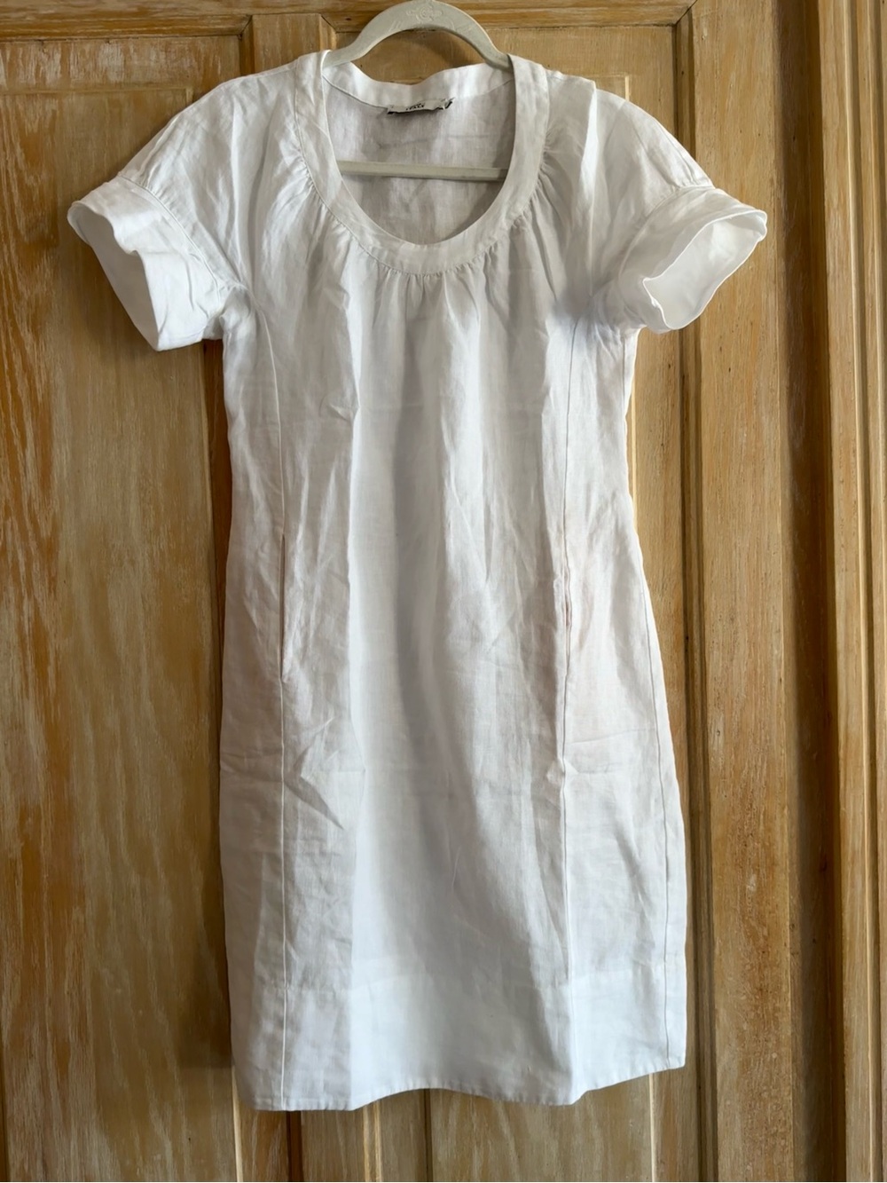 0039 Italy White Linen dress